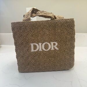 Dior Gift with purchase Mini Raffia Tote Bag